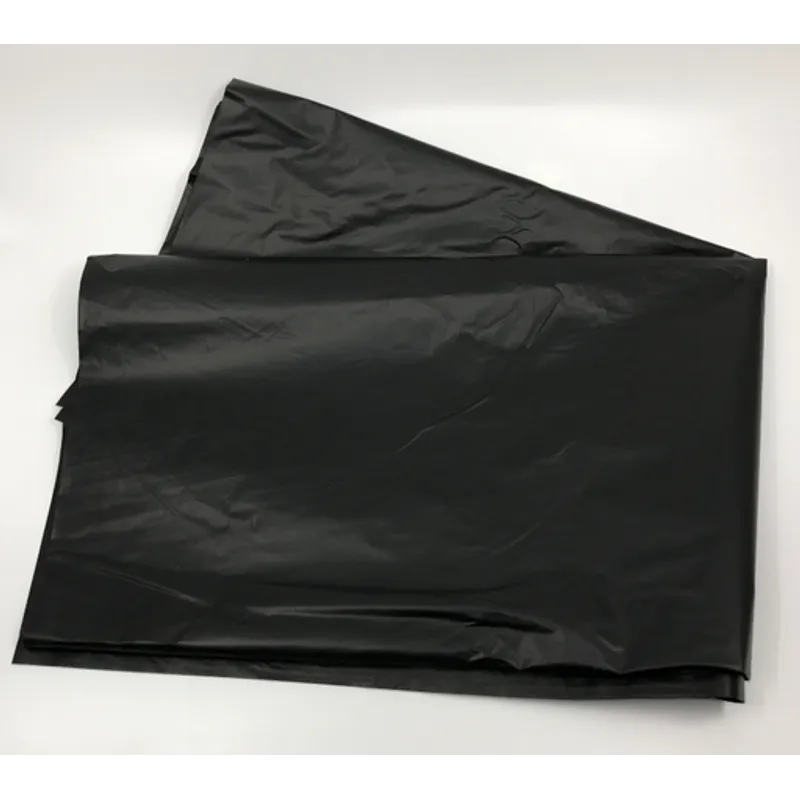 (16+8)x24"黑色PE垃圾袋
