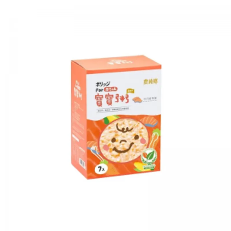 台灣農純鄉寶寶粥系列(鮭魚/虱目魚/蛤蜊)粥 150g 1箱