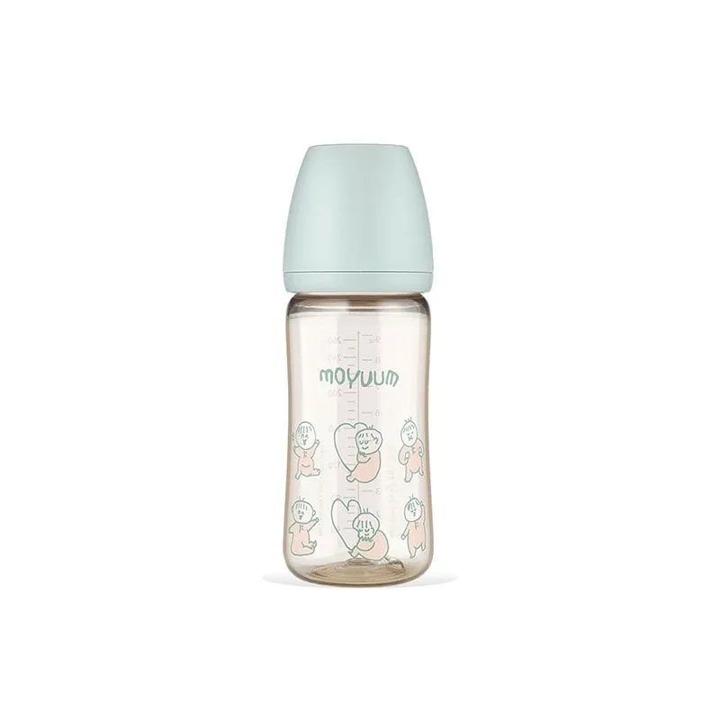 Moyuum寬口奶瓶270ml/9oz(藍色)