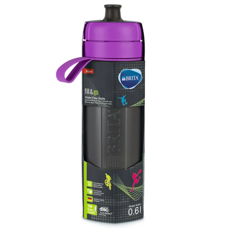 BRITA 運動濾水瓶 紫色 FILL & GO ACTIVE