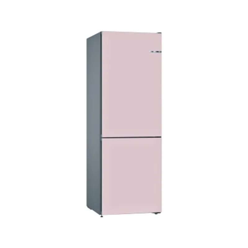 BOSCH 323公升無霜德國製易潔防鏽門板玫瑰粉雙門下置式雪櫃 (左門鉸)- KVN36CPEA2