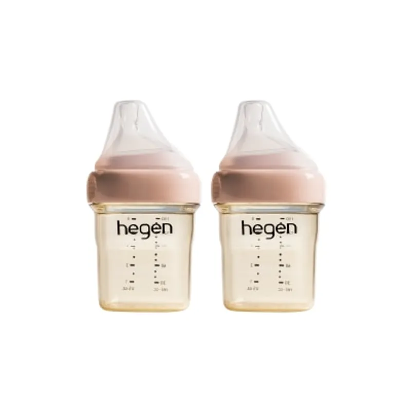 Hegen PCTO™ PPSU多功能寬口奶瓶 150ml / 5oz (2支裝) 粉紅色
