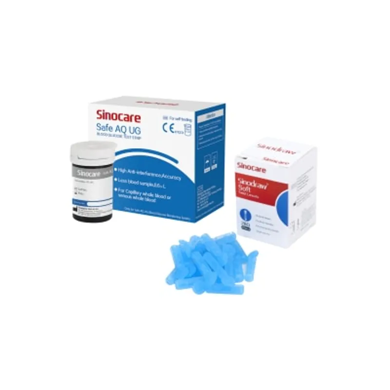Sinocare BG 50 Safe AQ UG 血糖試紙 50張 + 50採血針