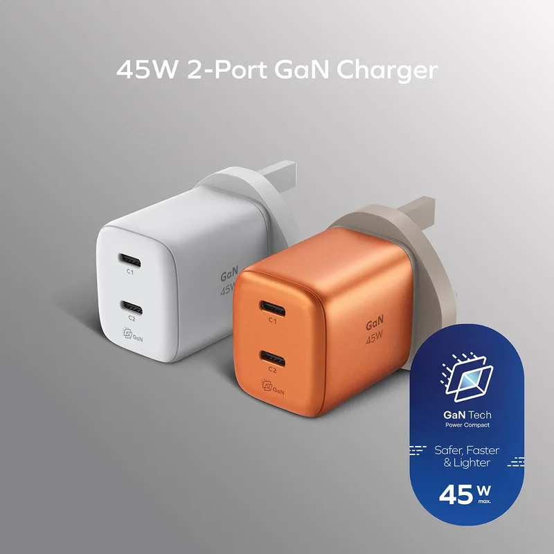 momax 1-Charge 45W 雙輸出 GaN 充電器