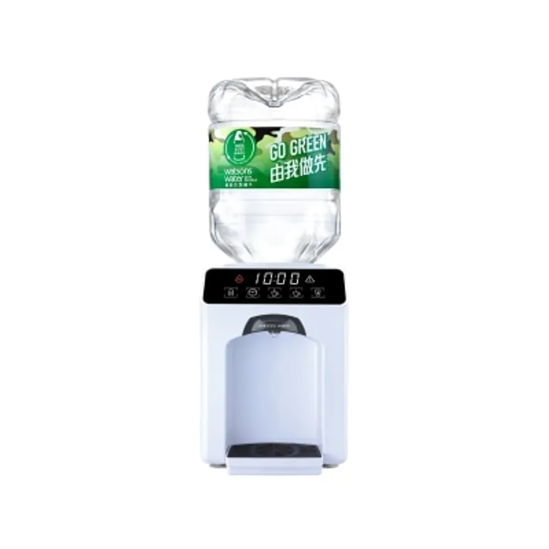 WATSONS WATER 屈臣氏蒸餾水 Wats-Touch Mini 溫熱水機 + 8公升樽裝蒸餾水 x 14箱 (28樽) (電子水券)