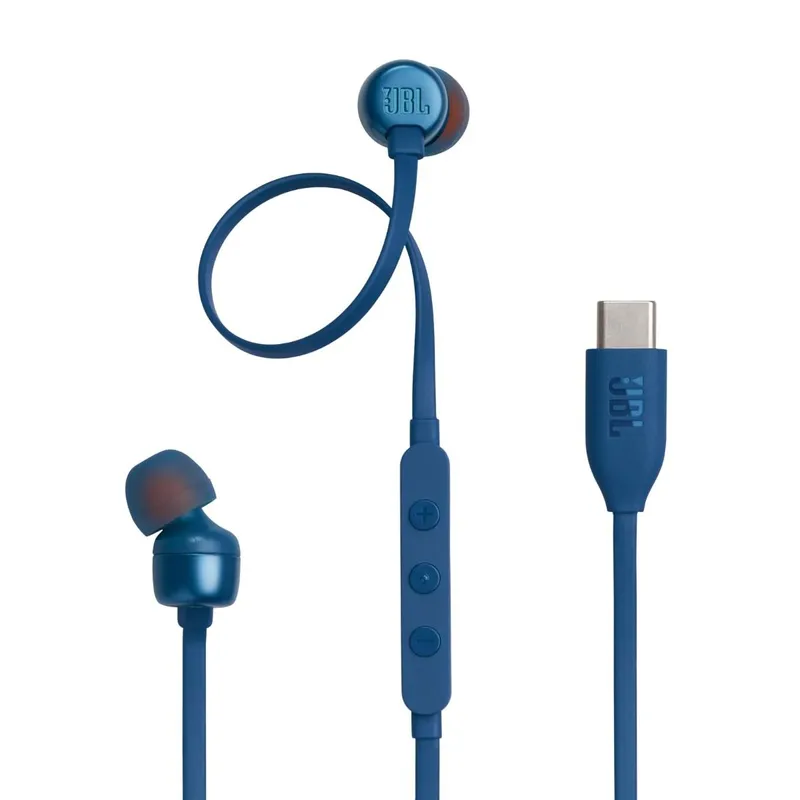 JBL USB-C線控入耳式耳機(藍色) TUNE310C/BLUE