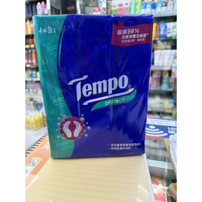 Tempo得寶迷你裝紙巾（抗菌倍護）36包