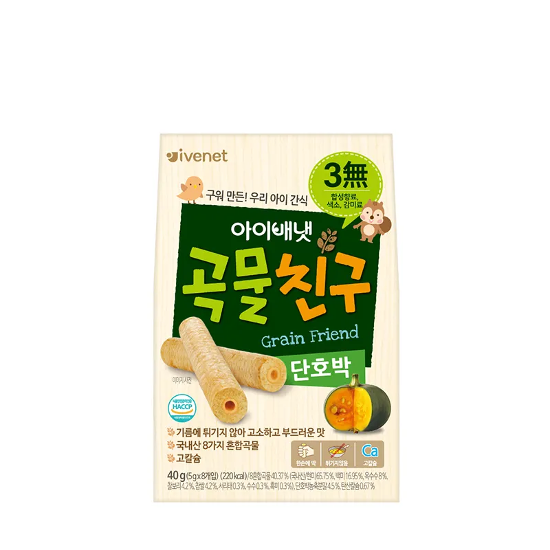IVENET贝贝 糙米手指饼(南瓜味)40G