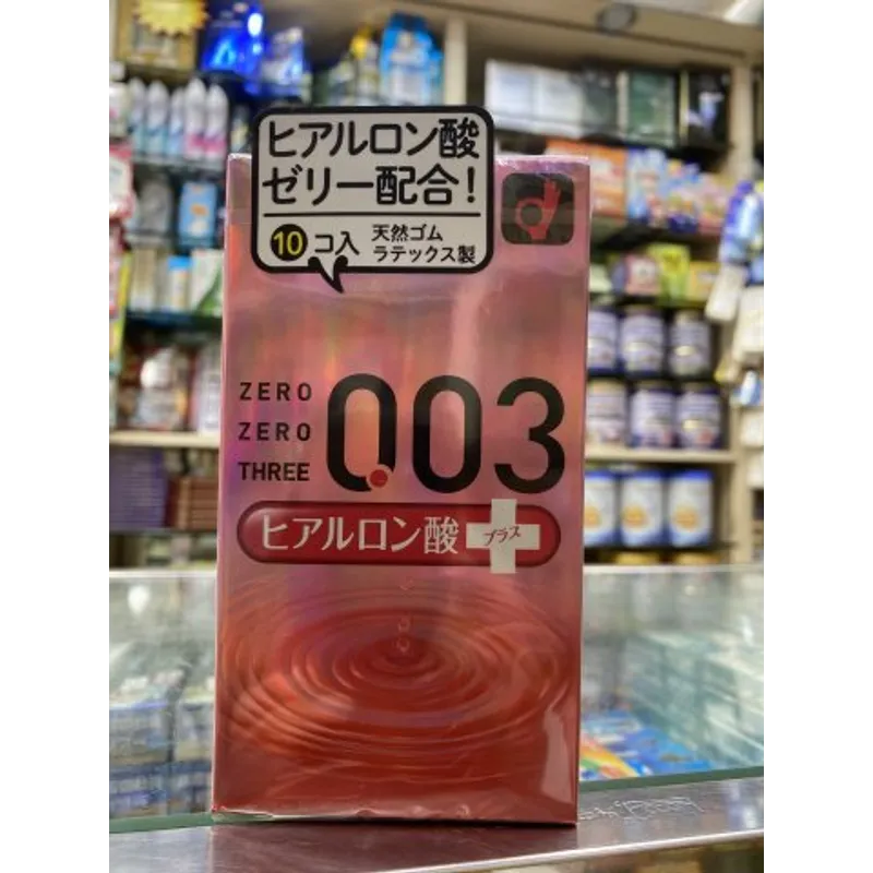 岡本003安全套玻尿酸 10個裝（粉紅色）