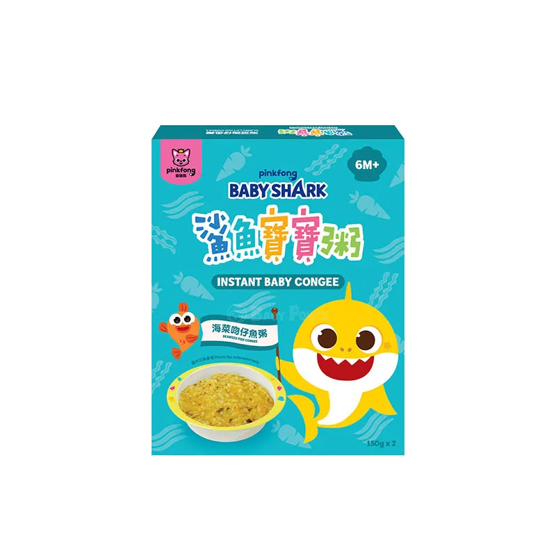 PINKFONG鲨鱼宝宝粥X KUOHEALTH海菜吻仔鱼粥(150克x2)