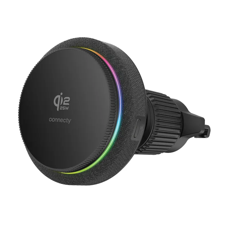 Connecty MagChill 25W Qi2.2 自動冷卻車載磁吸充電支架 CM125D