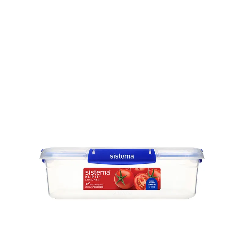 Sistema Klip It Plus 升级款防漏长方形保鲜盒 2.2L