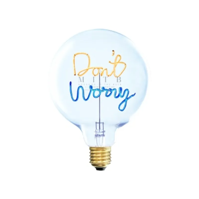 Message in the Bulb DON'T WORRY 裝飾燈泡