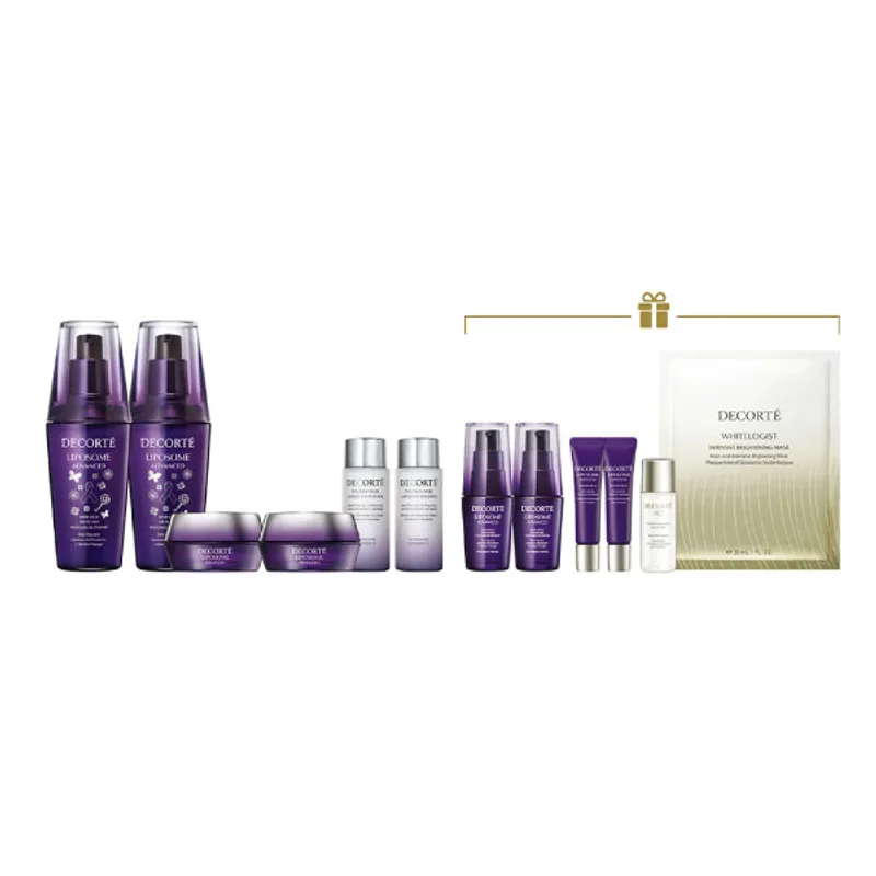 DECORTÉ LIPOSOME ADVANCED 保湿活肤修复精华紫丝带套装