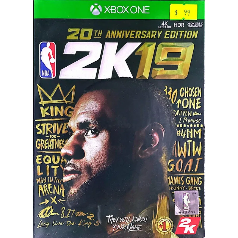 XB ONE NBA2K19 20週年紀念版 中／英