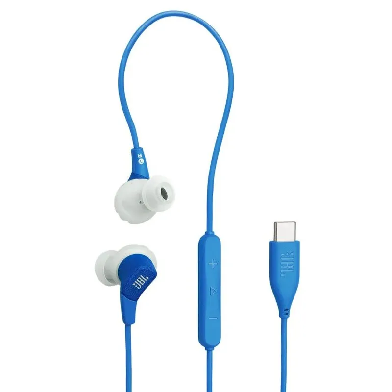 JBL USB-C 有線運動耳機(藍色) ENDURANCERUN3CUSB-C/BLUE