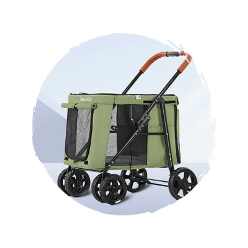 BELLO 時尚版可摺疊狗狗手推車 (寵物承重：30kg)