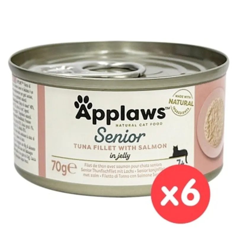 老貓系列 – 吞拿魚&三文魚 (70g x 6) Tuna with Salmon 1328_6 APPLAWS