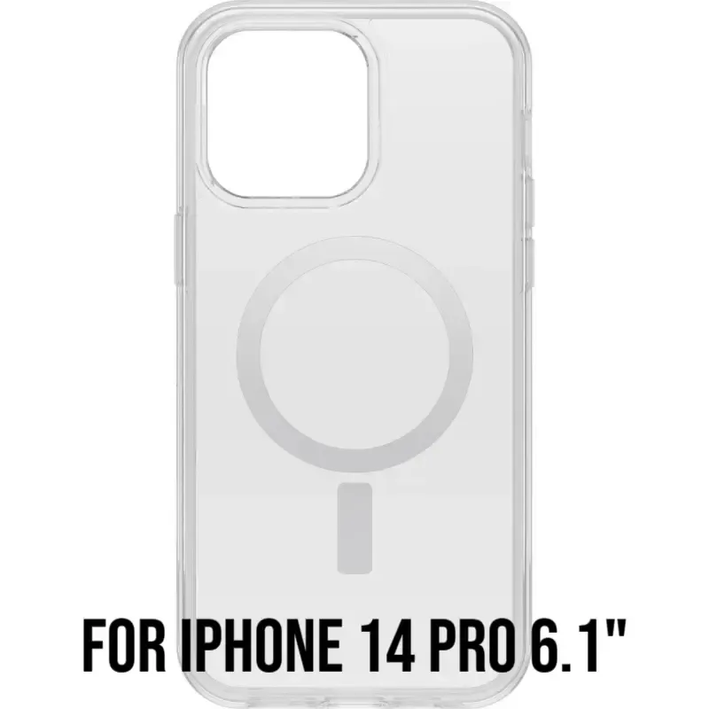 OtterBox iPhone 14 Pro 保護殼（附MagSafe） Symmetry Clear＋抗菌炫彩幾何透明系列