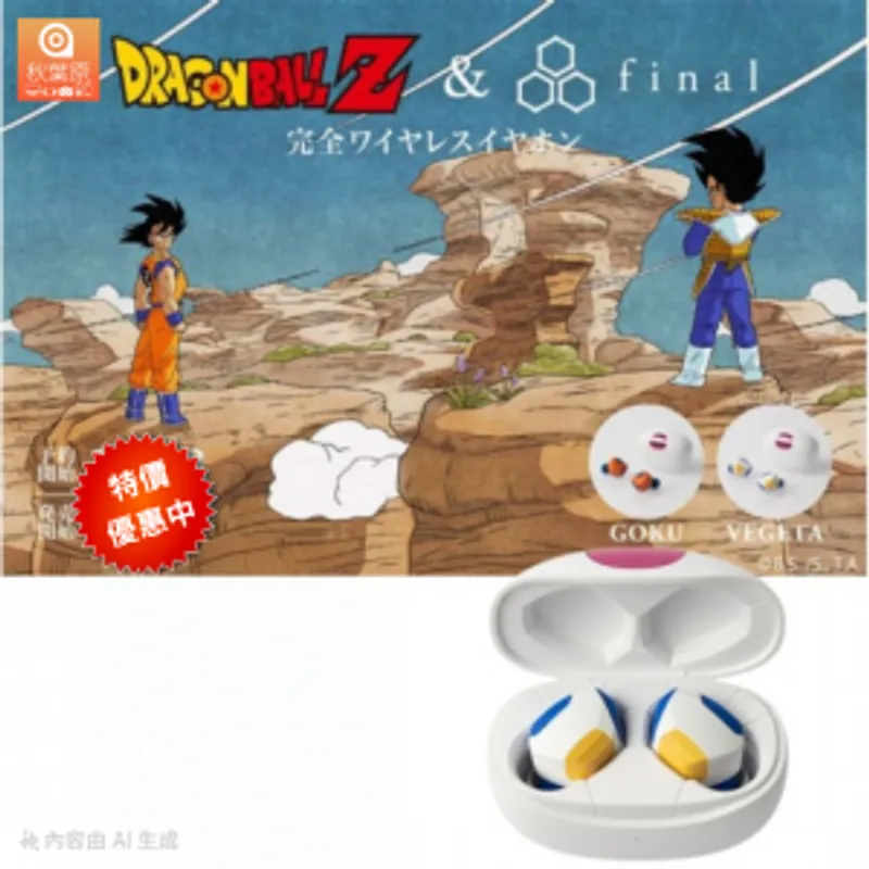 Final Inc. 龍珠Z x final真無線藍牙耳機：比達型號