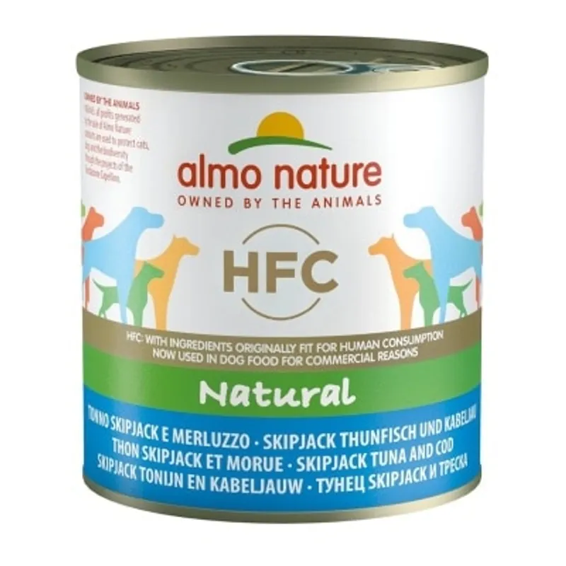 ALMO NATURE HFC Natural 正鰹吞拿魚 鱈魚(290g) almo nature狗罐頭