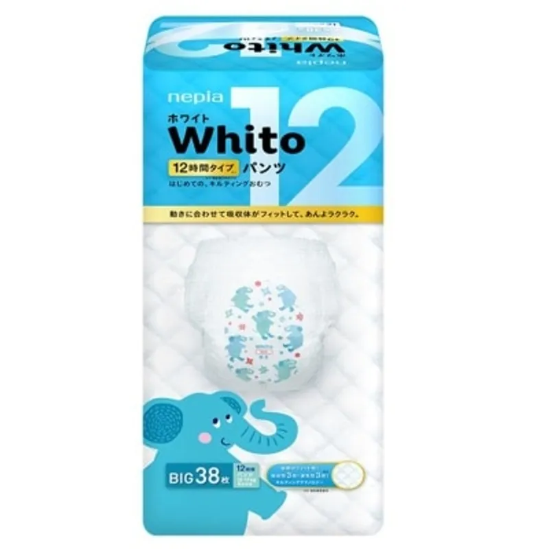 NEPIA WHITO nepia妮飄Whito極致親膚吸收嬰兒學習褲(12H) XL 38片