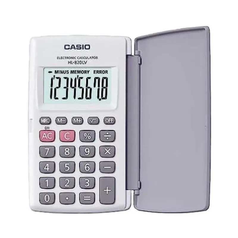 CASIO 便攜型計算機(白色) HL820LV/WE