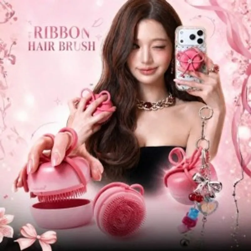 Medicube x FOREVER:CHERRY Cherry Hair Brush 櫻桃氣墊梳 (張員瑛同款)(韓國入口)