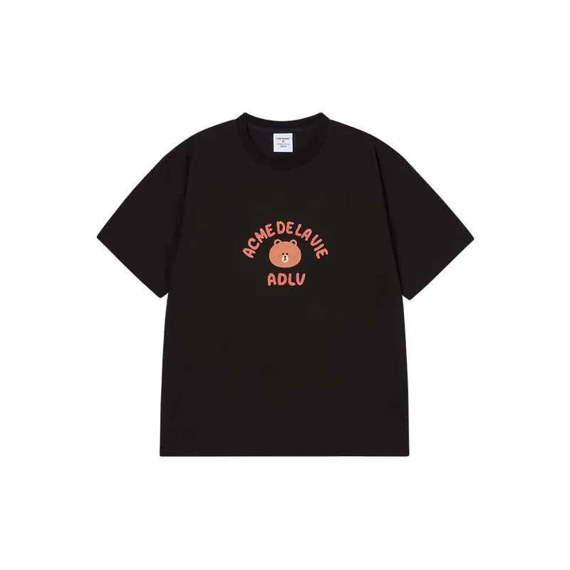 acme de la vie x LINE FRIENDS BROWN印花T恤