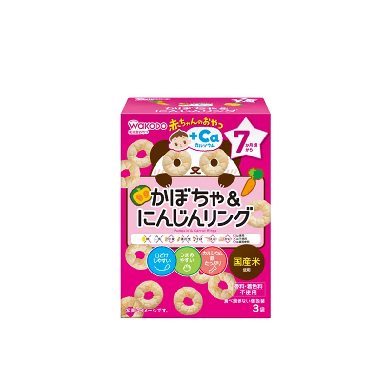 和光堂南瓜萝卜圈圈米饼 (4克X3袋)