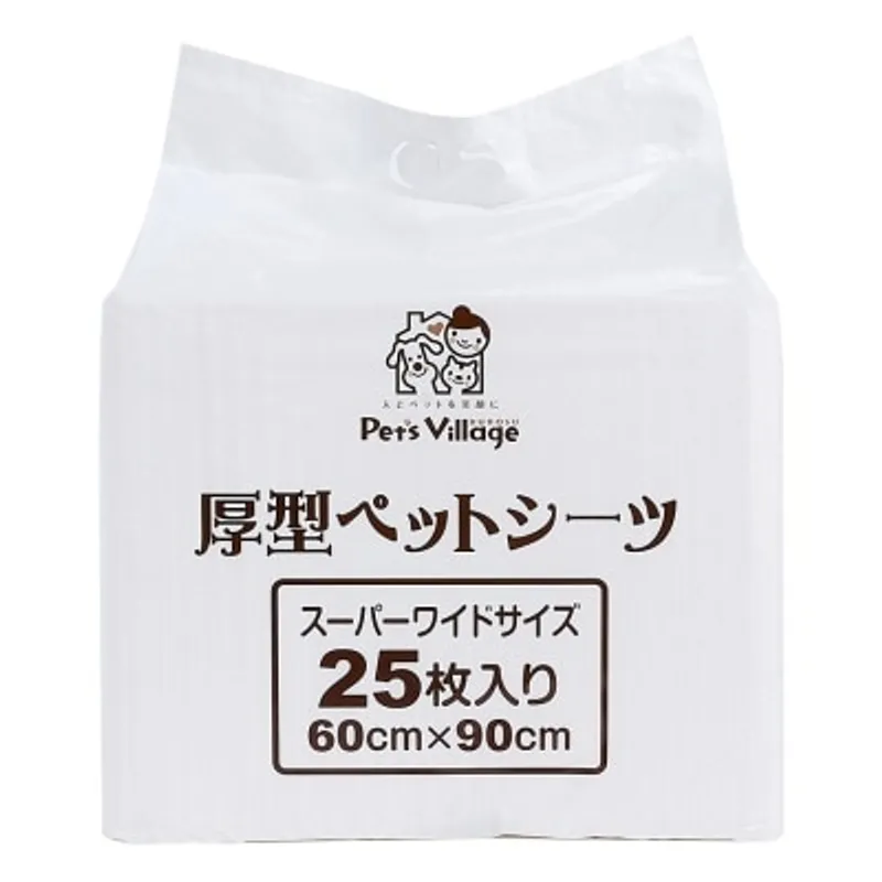 PET VILLAGE 厚型寵物尿墊 25片 (60x90 cm) 貓犬適用 - Pet Village