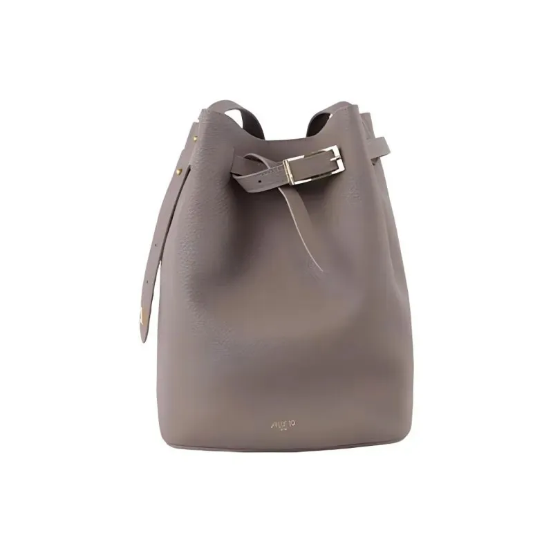 APEDE MOD Belt Floral Bucket Bag Limestone_ 水桶袋