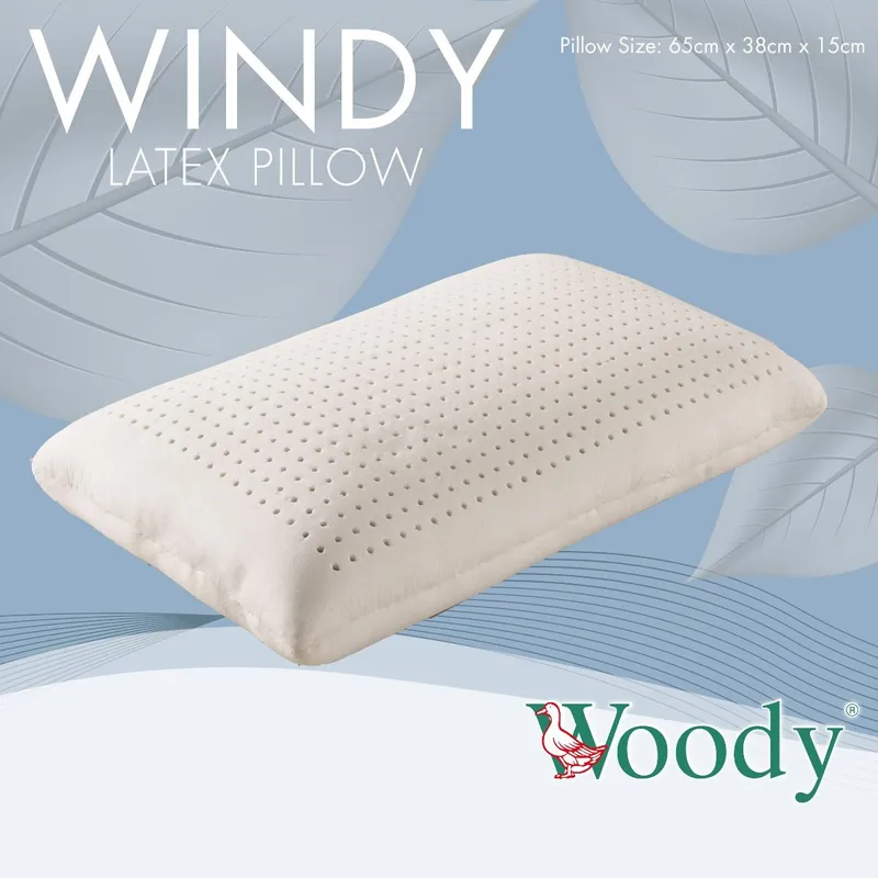 Woody 馬來西亞 100% 全天然乳膠枕 傳統型