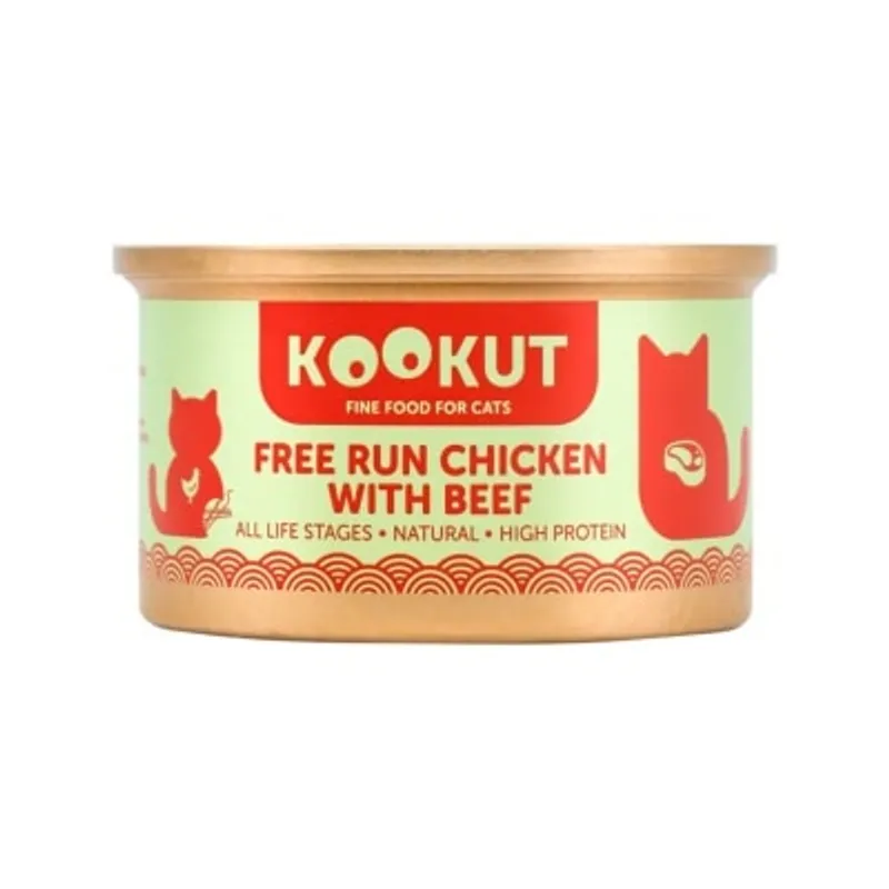 KOOKUT 放養雞牛肉 (70g) 貓罐頭 002832